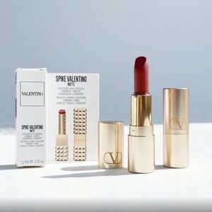 Valentino Spike Matte Lipstick - Deep Red